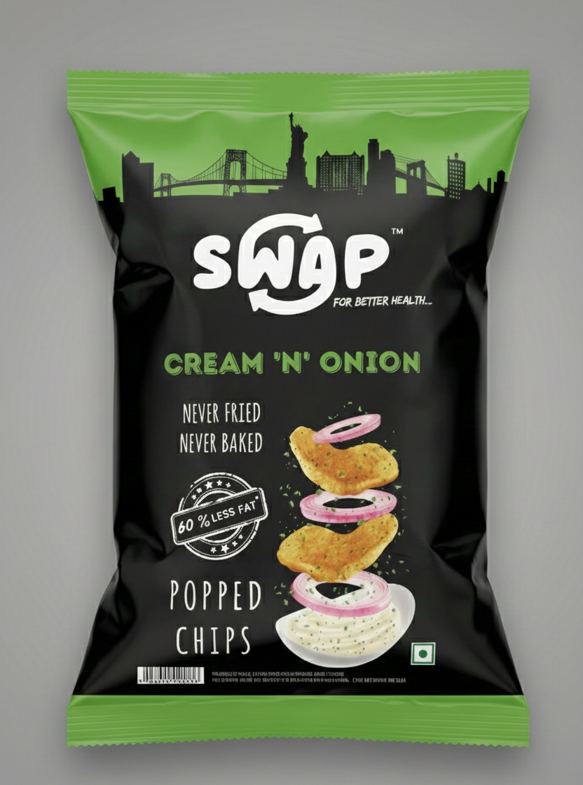 SWAP Cream 'n' Onion Popped Chips